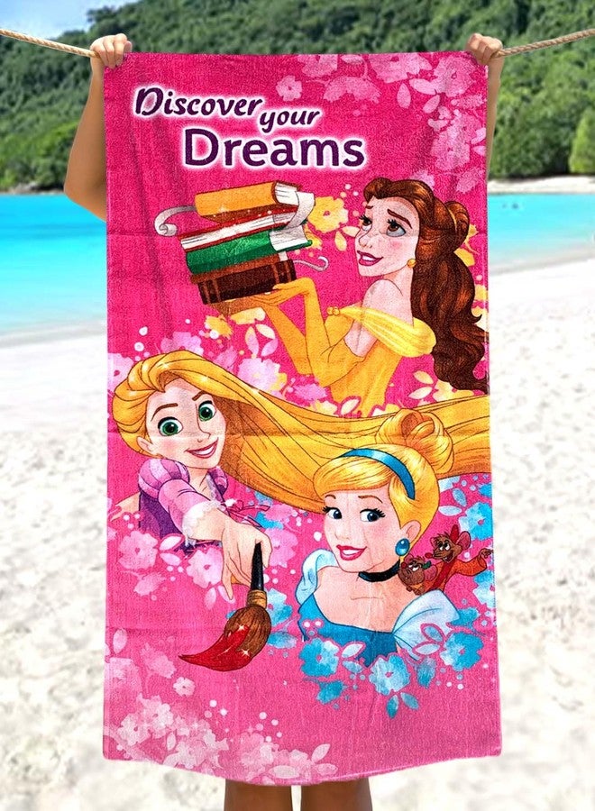 Athom Living Kids Bath Towel Kids Bath Towel 350 GSM 60x120 cm, Pink in Color - Image 1